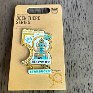 Disney Starbucks 50th Anniversary Pin - Hollywood Studios